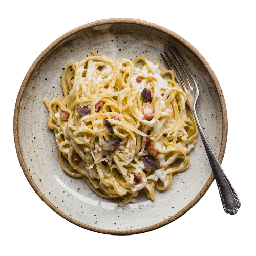 Spaghetti à la crème de chou-fleur
